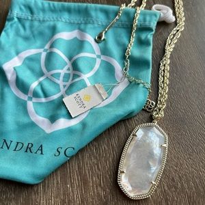 Rae Long Pendant Necklace In Gold